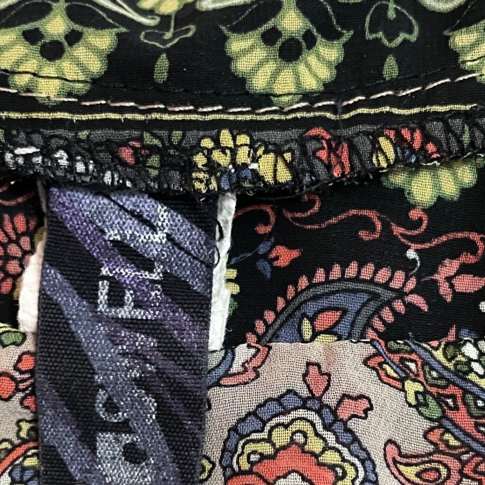 Life Is Swell Women Dolman Top Small Paisley Floral Festival Lightweight Resort - Picture 7 of 8